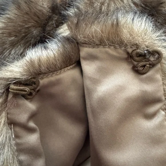 Guess Brown Faux Fur Teddy Jacket Size S - Picture 10 of 15